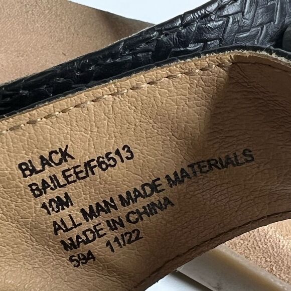 CLIFFS BY WHITE MOUNTAIN Women's Bailee Sandals Black Silver Size 10M - Picture 6 of 9